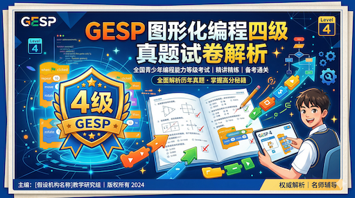 GESP图形化四级2026年3月真题解析上线